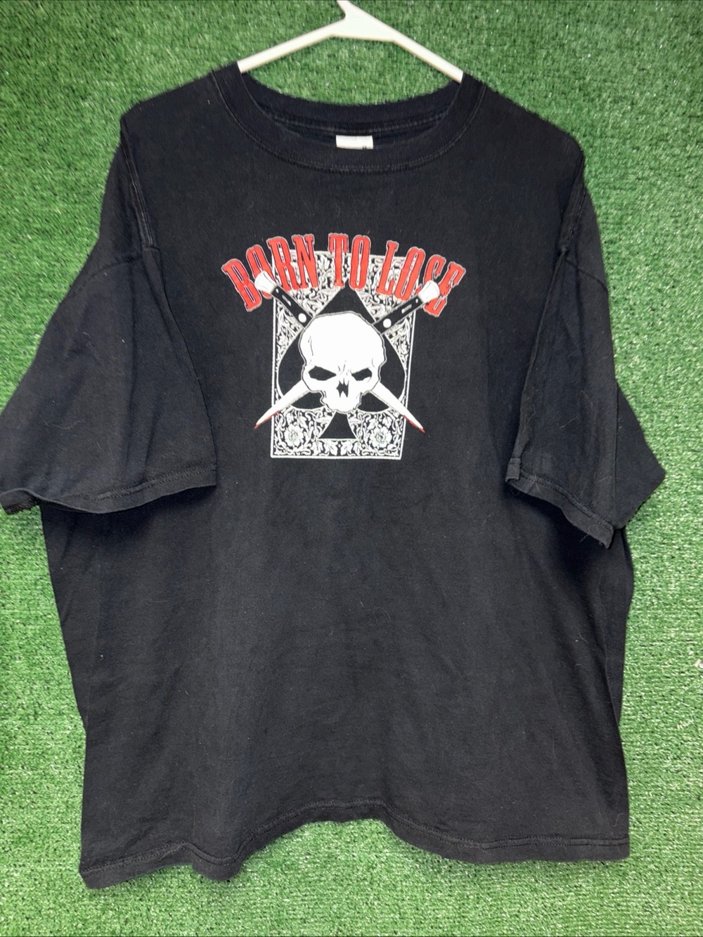 vintage Y2K Born To Lose Black Shirt XXL Anvil tag